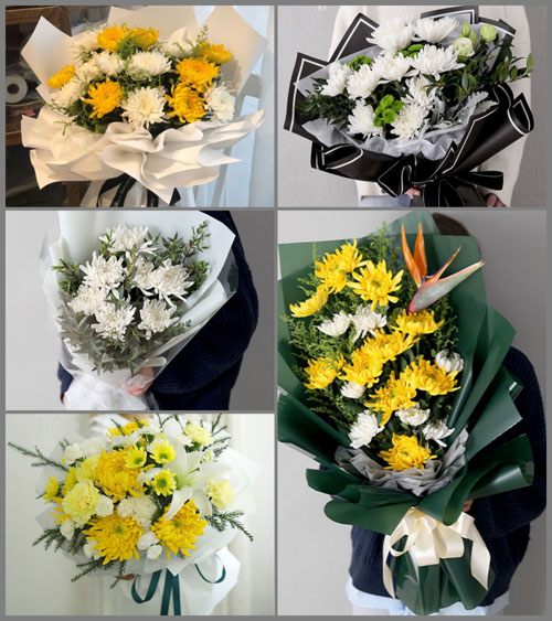 贵州六盘水盘县两河街道岩脚村白事花束代送